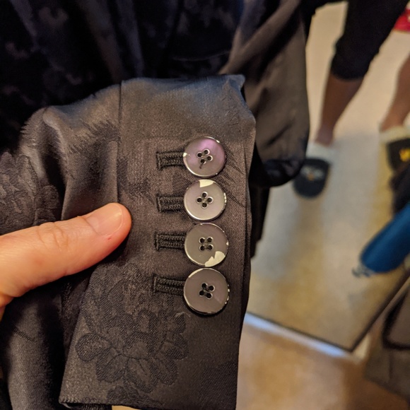 SILKY THEORY BLAZER - DEEP NAVY/BLACK (Size 6) - Picture 4 of 4